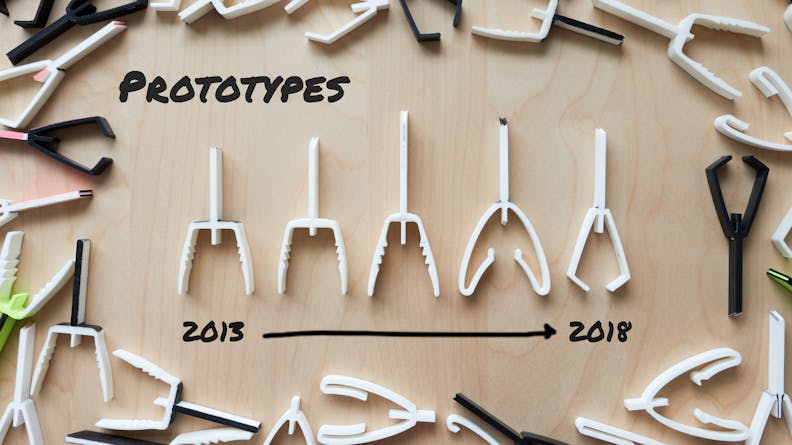 Five major prototypes spanning 2013 to 2018.