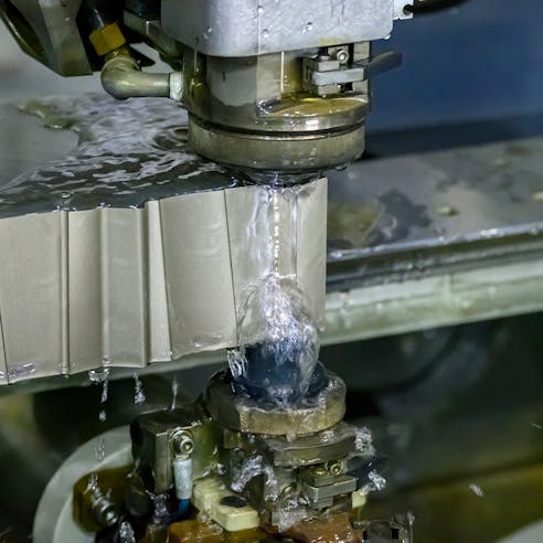 Wire EDM machining. Image Credit: Shutterstock.com/Pixel B