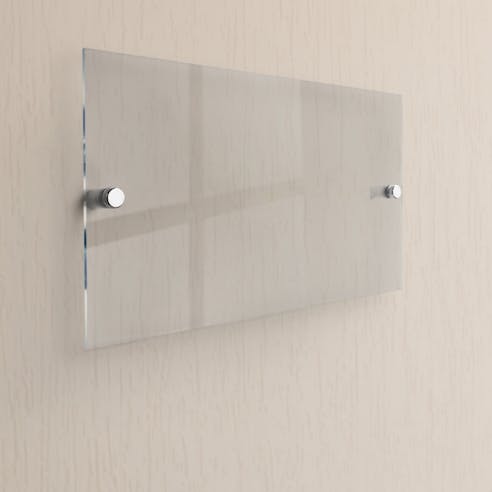 Acrylic nameplate. Image Credit: Shutterstock.com/MTX-design