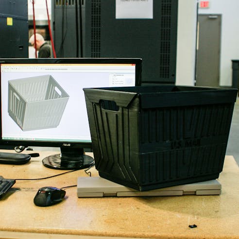 FDM 3d print large part mail tray box