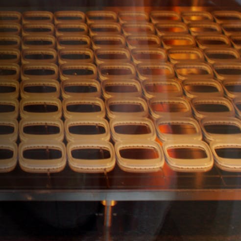 Fused deposition modeling FDM production of parts in large format 3D printing build