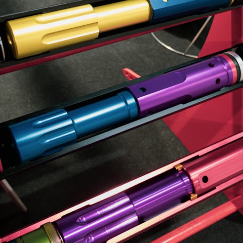 Anodized aluminum. Image Credit: Shutterstock.com/socrates471