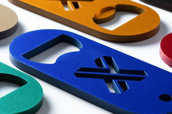 Anodized aluminum parts