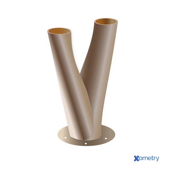 A 3D printed aircraft part