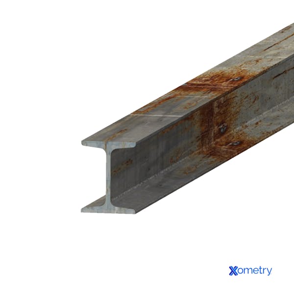 rusted metal beam