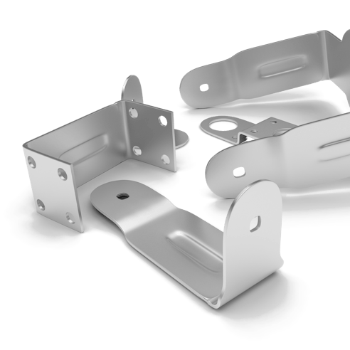 Various metal stamped pieces