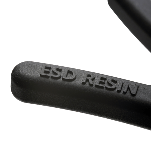 Close up image of a part made with Formlabs ESD resin.