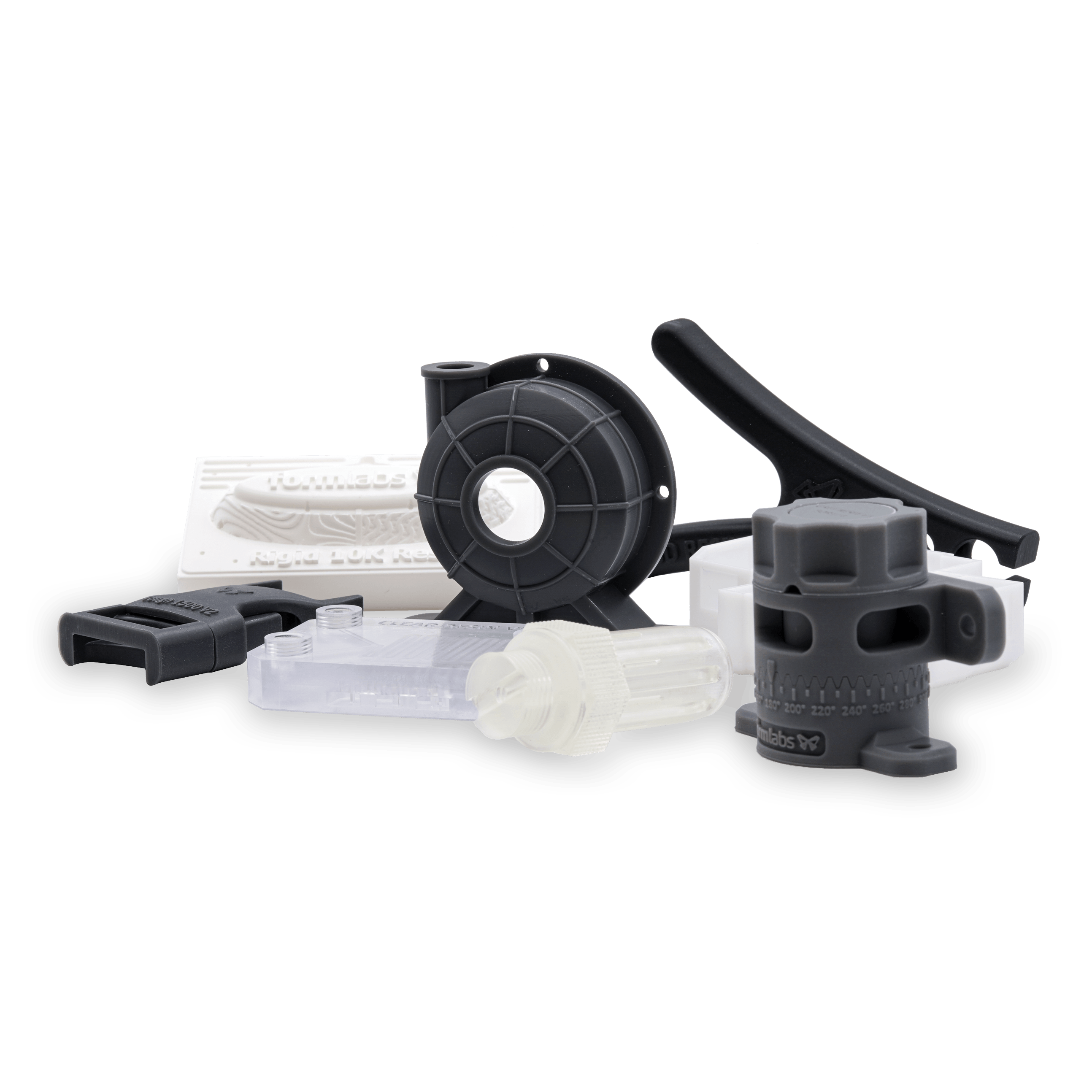 Various Formlabs SLA resins.