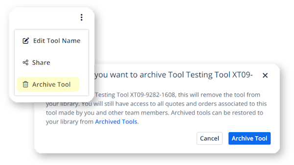 Preview of the archived tool prompt